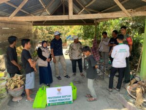 Gerak Cepat BAZNAS BONE Membantu Korban Kebakaran di Desa Cabbeng Kec. Dua Boccoe