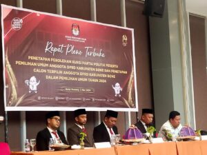 KPU Bone Tetapkan Calon Terpilih Anggota DPRD 2024-2029, Berikut Nama dan Perolehan Suaranya