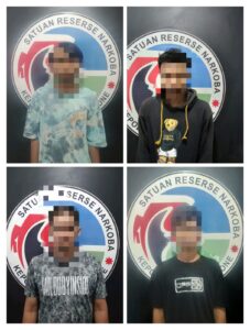 Satres Narkoba Polres Bone Kembali Ungkap Pelaku Penyalahgunaan Sabu di 2 Lokasi, 4 Orang Diamankan