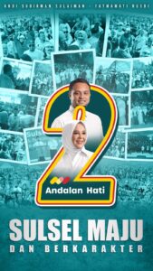 Kompak dengan Kemeja Putih, Andalan Hati Nomor Urut 2 di Pilgub Sulsel