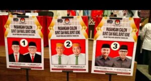 KPU Bone Undi Nomor Urut Paslon Bupati, Beramal Nomor Urut 3, Al In Nomor Urut 2, Sipakario Nomor Urut 1
