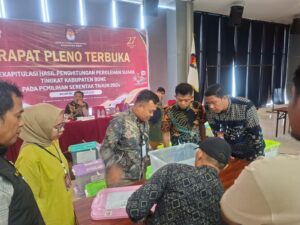 Bawaslu Bone Lakukan Pengawasan Ketat Terhadap Rapat Pleno Rekapitulasi Suara Gubernur Dan Bupati