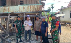 Baznas Bone Bersama Kodim 1407/Bone Salurkan Bantuan untuk Korban Angin Kencang di Desa Leppangeng Kec. Ajangale