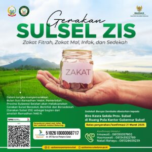 Gubernur Sulsel Launching Gerakan Sulsel ZIS, Dorong Tata Kelola Zakat yang Transparan