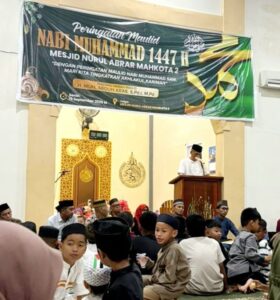 Peringatan Maulid Nabi Masjid Nurul Abrar, BTN Mahkota 2: Momentum Meneladani Akhlak Rasulullah SAW