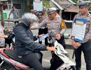 Kasat Lantas Polres Bone Pimpin Sosialisasi Ops Zebra 2025 Kepada Pengguna Jalan