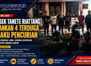 Bawa parang saat beraksi, empat terduga pelaku pencurian diciduk polisi
