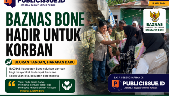 BAZNAS Bone hadir untuk korban banjir lewat 400 paket bantuan