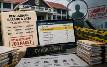 Selain Bone, Wajo Lebih “Gila”: CV Aqila Daffa Kuasai Lebih 700 Paket Pengadaan