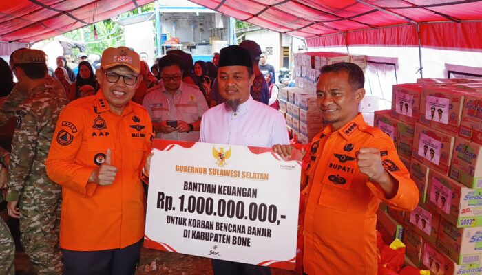 Banjir Bone Telan Korban Jiwa, Gubernur Sulsel Turun Langsung ke Lokasi