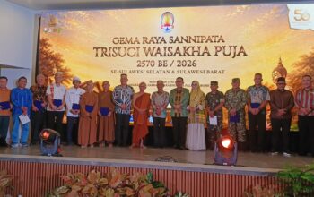 Waisak Akbar Sulselbar Menggema di Bone, Bupati Serukan Harmoni dan Toleransi