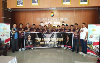 Selamat Berjuang, Team E-Sport Polres Bone Siap Harumkan Nama Bone di Kapolda Cup