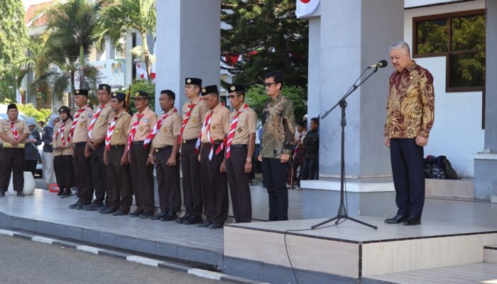 Menuju Jambore Nasional XII, Bupati Irwan: Jadilah Duta Terbaik Kabupaten Pinrang
