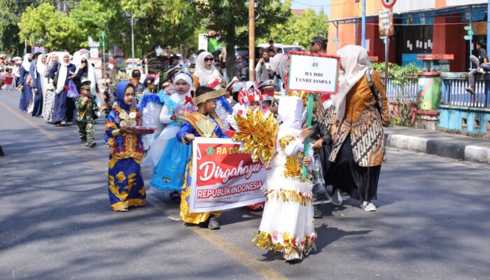 Semarak HUT RI ke-81, Karnaval TK-PAUD di Pinrang Kenalkan Cinta Tanah Air Sejak Dini