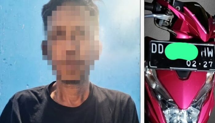 Modus Pinjam Motor, Pria Asal Manado Ditangkap Usai Diduga Gelapkan Honda Beat di Bone