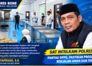 Deteksi Potensi Gangguan Kamtibmas, Sat Intelkam Polres Bone Pantau SPPG