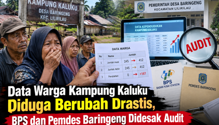 Data Warga Kampung Kaluku Diduga Berubah Drastis, BPS dan Pemdes Baringeng Didesak Audit